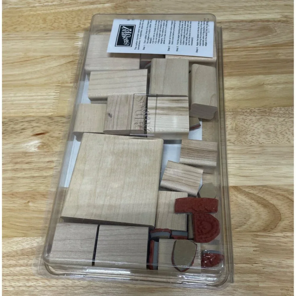 Stampin‎ Up Mounted Rubber Stamp QUILTS GIVE COMFORT
